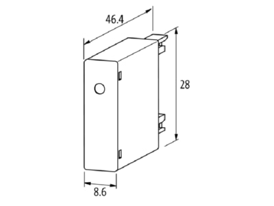 Dimensional drawing Murrelektronik 2000 68500 2320000 Surge protector