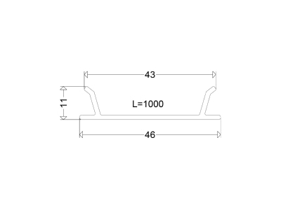 Dimensional drawing Schuch TRS 1000 A Cover for luminaires