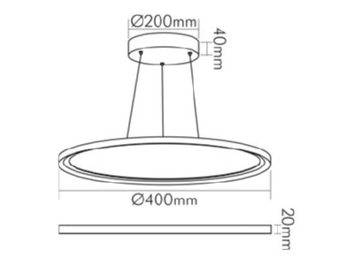 Mazeichnung Nobile 1574011012 LED Pendel Panel
