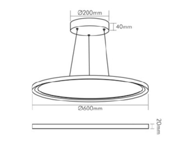 Mazeichnung Nobile 1576011011 LED Pendel Panel