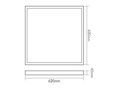 Ma�zeichnung Nobile 1580351011 LED Aufbau Panel 840