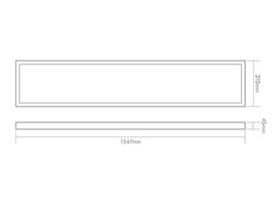 Ma�zeichnung Nobile 1580451011 LED Aufbau Panel 840