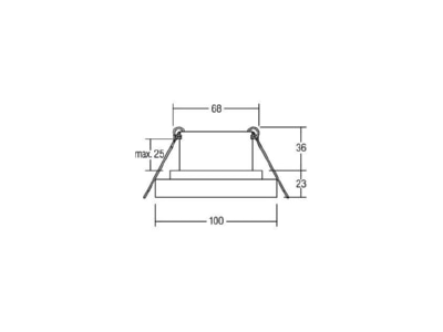 Ma�zeichnung Brumberg 12226183 LED Einbaudownlight 3000K