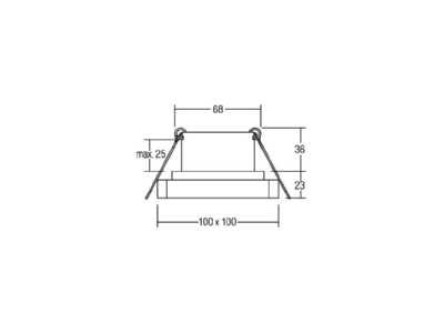 Ma�zeichnung Brumberg 12227183 LED Einbaudownlight 3000K
