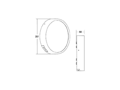 Ma�zeichnung Brumberg 10136183 LED Wandanbauleuchte 230V 3000 4000 5700K