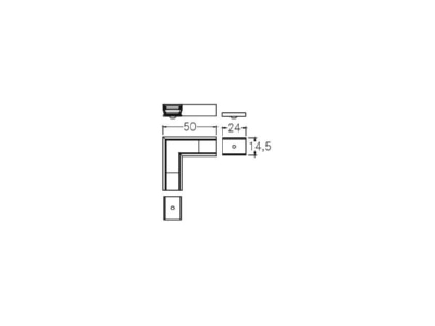 Dimensional drawing Brumberg 53067080 Optical accessory for luminaires