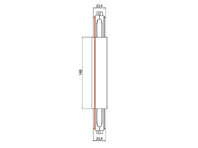 Dimensional drawing Brumberg 87124070 Accessory for luminaires