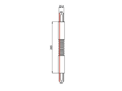 Dimensional drawing Brumberg 87131070 Coupler connector flexible