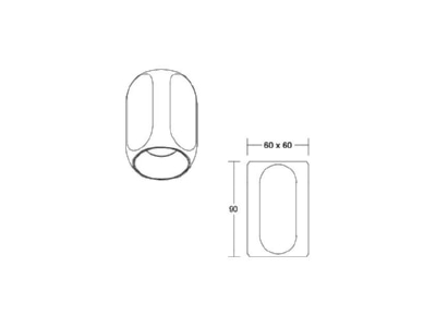 Ma�zeichnung Brumberg 12122183 LED Anbaudownlight 3000K