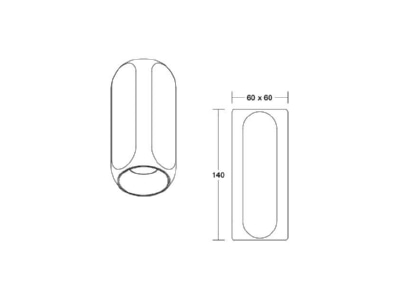 Ma�zeichnung Brumberg 12123183 LED Anbaudownlight 3000K