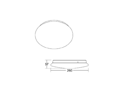 Ma�zeichnung Brumberg 12576073 LED Anbauleuchte 3000K