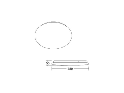 Ma�zeichnung Brumberg 12578073 LED Anbauleuchte 3000K