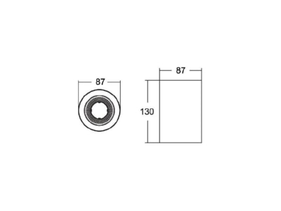 Ma�zeichnung Brumberg 42611165 LED Anbaudownlight 3500K