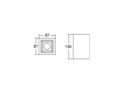 Ma�zeichnung Brumberg 42641165 LED Anbaudownlight 3500K