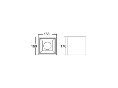 Ma�zeichnung Brumberg 42643174DA LED Anbaudownlight 4000K