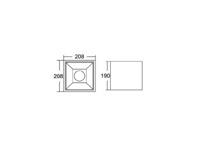 Ma�zeichnung Brumberg 42644183DA LED Anbaudownlight 3000K
