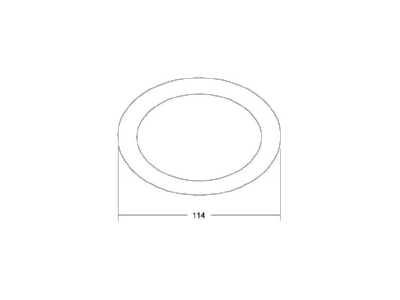 Dimensional drawing Brumberg 81210080 Cover ring black