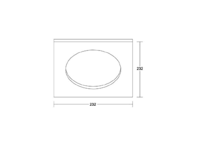 Dimensional drawing Brumberg 81218070 Cover frame white