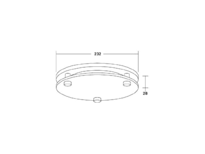Dimensional drawing Brumberg 81223080 Cover ring black