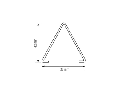 Dimensional drawing ESYLUX OLIVIA 2  EO10310515 Mounting kit for luminaires OLIVIA 2 EO10310515