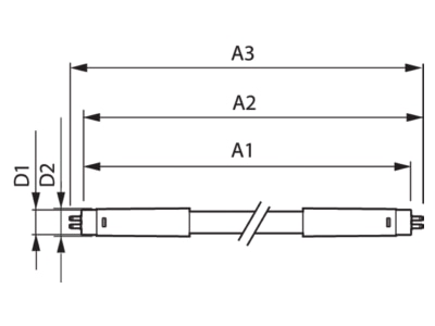 Ma�zeichnung Signify Lampen MAS LEDtube 74951400 LED Tube T5 f  EVG 3000K 1200mm MAS LEDtube74951400