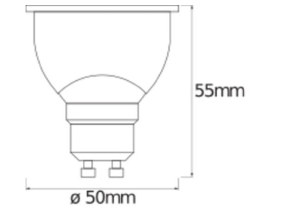 Ma�zeichnung LEDVANCE SMART  4058075485679 LED Reflektorlampe PAR16 WiFi  2700 6500K SMART 4058075485679
