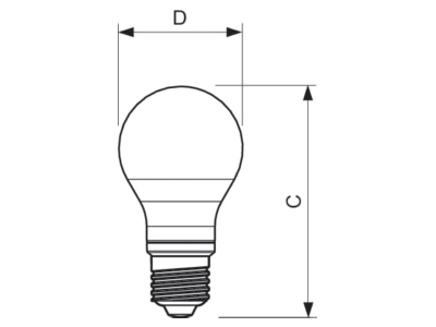 Ma�zeichnung Signify Lampen CorePro LED 36124900 LED Lampe E27 matt Glas CorePro LED36124900