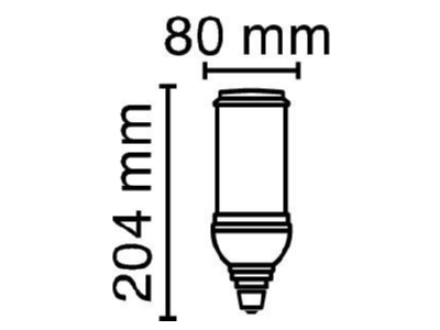 Ma�zeichnung Radium RL HRL125 840 E40 EM LED Lampe