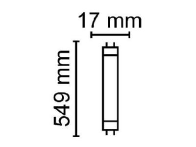 Ma�zeichnung Radium RL T5 14 HE 840G5 HF LED Tube T5 HF
