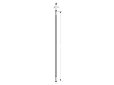 Strichzeichnung Radium RL T5 21 HE 830G5 HF LED Tube T5 HF