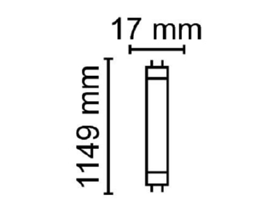 Ma�zeichnung Radium RL T5 54 HO 865G5 HF LED Tube T5 HF