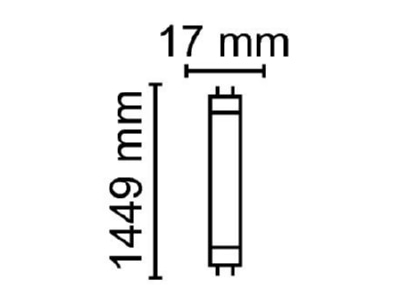 Ma�zeichnung Radium RL T5 80 HO 840G5 HF LED Tube T5 HF