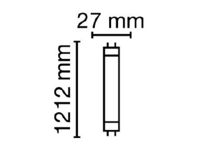 Ma�zeichnung Radium RL T8 36S MS840G13EM LED Tube T8 EM