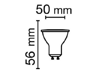Ma�zeichnung Radium RL PAR16 50 827 VWFL LED Reflektorlampe PAR16