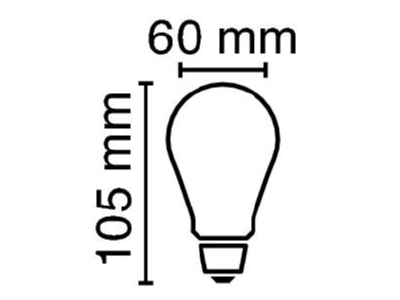 Ma�zeichnung Radium RL A63824CE27FILGold LED Lampe E27 gold