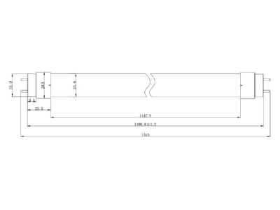 Ma�zeichnung Radium LED T8NEO 58 840 G13 LED Tube 840