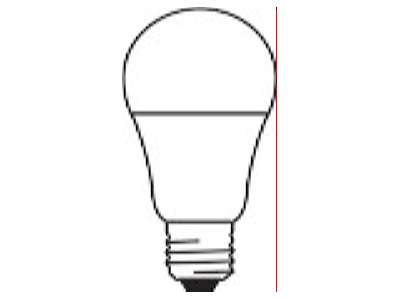 Ma�zeichnung Ledvance STCLASA659W 4000KE27 LED Lampe E27 4000K