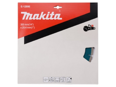 Detailansicht Makita E 12996 Diamantscheibe 355x225 4 mm
