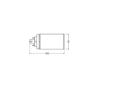Ma�zeichnung Ledvance DU LEDT E13HFV6W840 LED Kompaktlampe f  EVG GX24Q 1  840