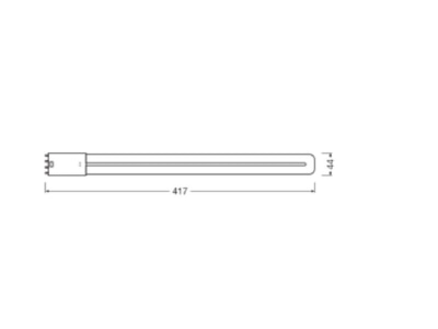 Ma�zeichnung Ledvance DULUXLEDL36HFV18W840 LED Kompaktlampe f  EVG 2G11  840