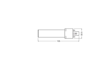 Ma�zeichnung Ledvance DULUXLEDS7EMV3 5W830 LED Kompaktlampe f KVG VVG G23  830