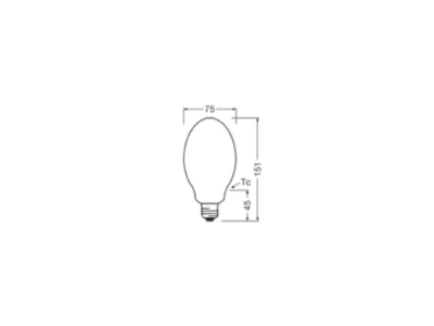 Ma�zeichnung Ledvance HQLLEDFV2700 2082727 LED Lampe E27 827