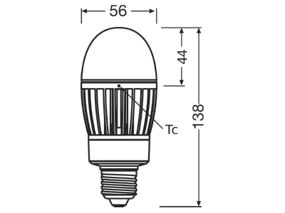 Ma�zeichnung Ledvance HQLLEDP180014 582727 LED Lampe E27 827
