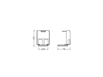 Dimensional drawing Ledvance HQLLEDP4000 LP SHADE Optical accessory for luminaires
