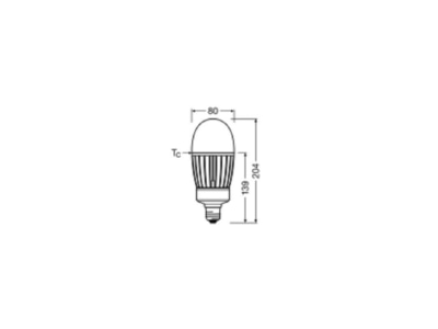 Ma�zeichnung Ledvance HQLLEDP5400LM4182727 LED Lampe E27 827