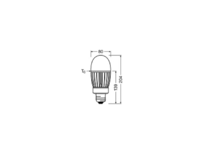 Ma�zeichnung Ledvance HQLLEDP5400LM4182740 LED Lampe E40 827