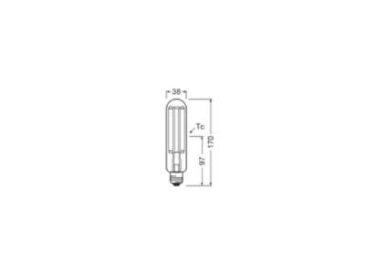 Ma�zeichnung Ledvance NAV50LFV40002174027 LED Lampe E27 E27  740