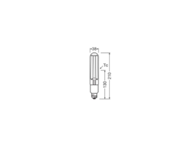 Ma�zeichnung Ledvance NAV70LFV54003572727 LED Lampe E27 E27  727