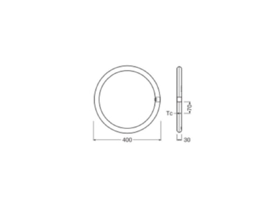 Ma�zeichnung Ledvance TUBET9CEMV4024W840 LED Ring TubeT9C f KVG VVG 840