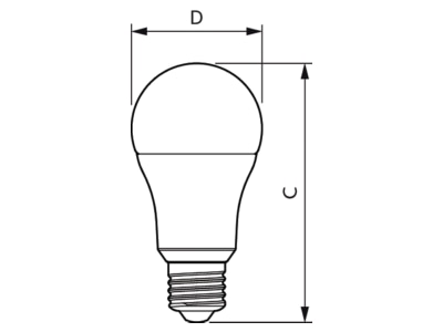 Ma�zeichnung Signify Lampen CoreProLED  16901200 LED Lampe A60 E27  827 CoreProLED 16901200
